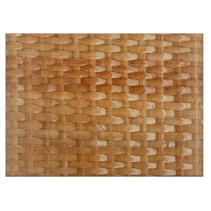 Tabla De Cortar El aspecto de la textura de tejado de mimbre de la