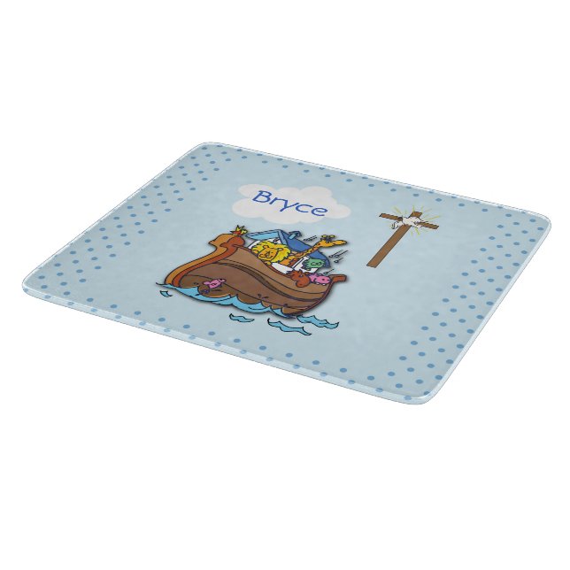 Tabla De Cortar El bautismo de bebé árabe del personalizable Noé,  (Borde)