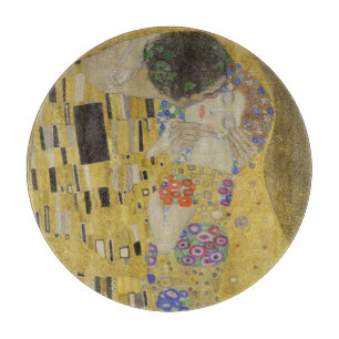 Tabla De Cortar El Beso, Pintura al Óleo Art Nouveau, Gustav Klimt