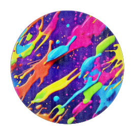 Tabla De Cortar El caos colorido en la meseta abstracta