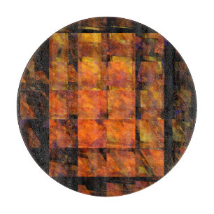 Tabla De Cortar El círculo artístico abstracto de la pared