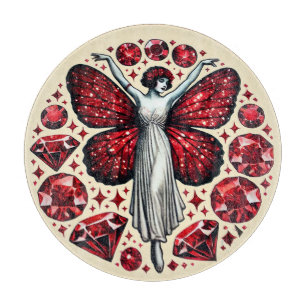 Tabla De Cortar El día de San Valentín Rojo Hada