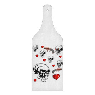 Tabla De Cortar El día de San Valentín Skull de la placa de corte 