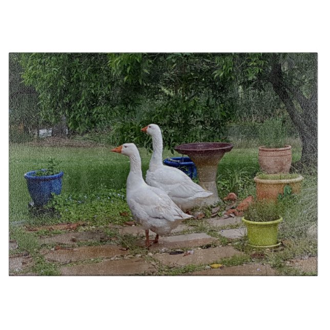 Tabla De Cortar El diablo Ducks a la tajadera de cristal (Anverso)