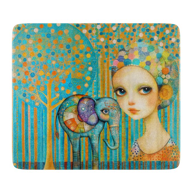 Tabla De Cortar El encanto del elefante (Anverso)
