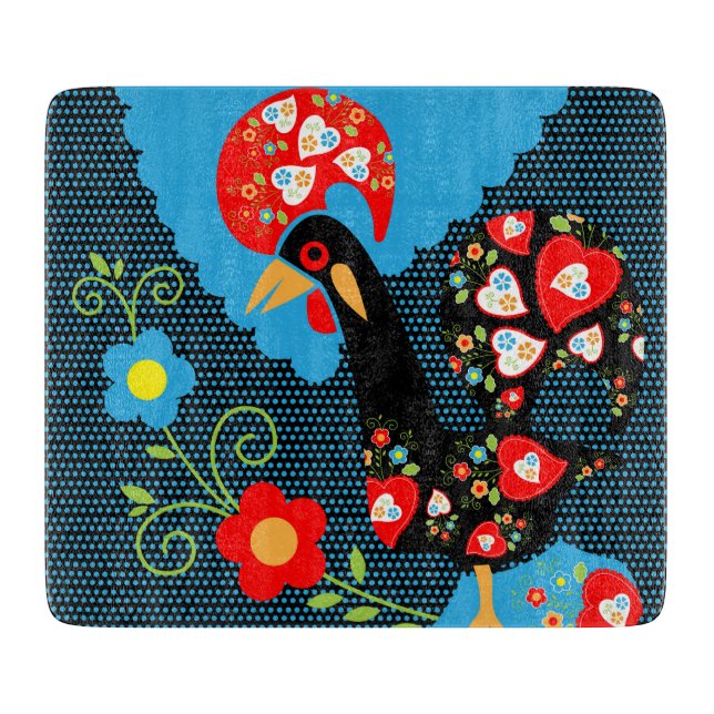 Tabla De Cortar El gallo de Portugal (Anverso)