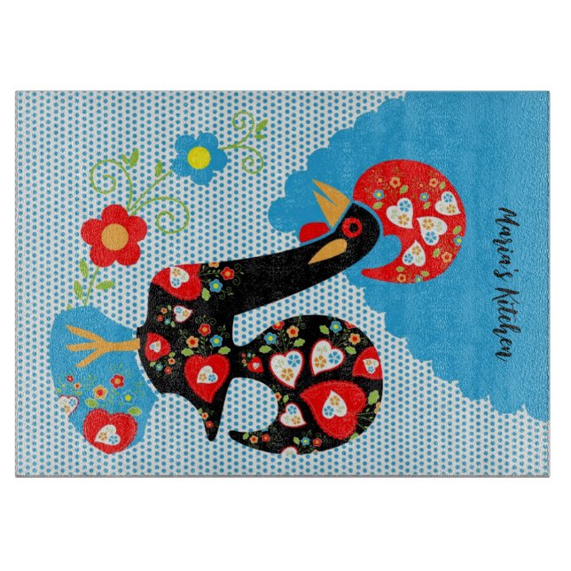 Tabla De Cortar El gallo portugués de Barcelos (Anverso)