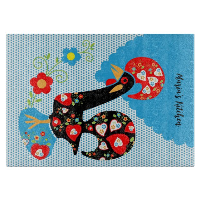 Tabla De Cortar El gallo portugués de Barcelos (Anverso)