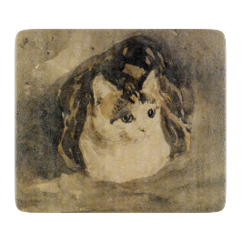 Tabla De Cortar El gato (de Gwen John)