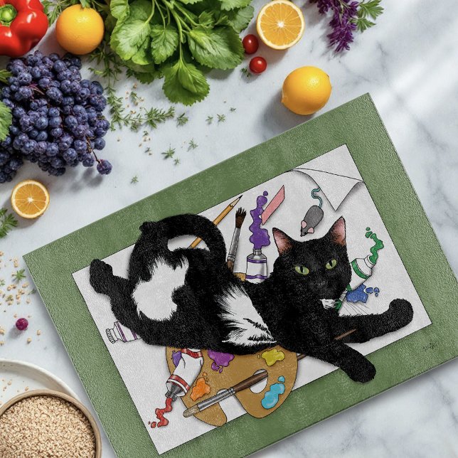 Tabla De Cortar El gato del artista (Subido por el creador)