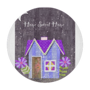 Tabla De Cortar El Jardín del Crepúsculo (Vinca menor e Índigo)