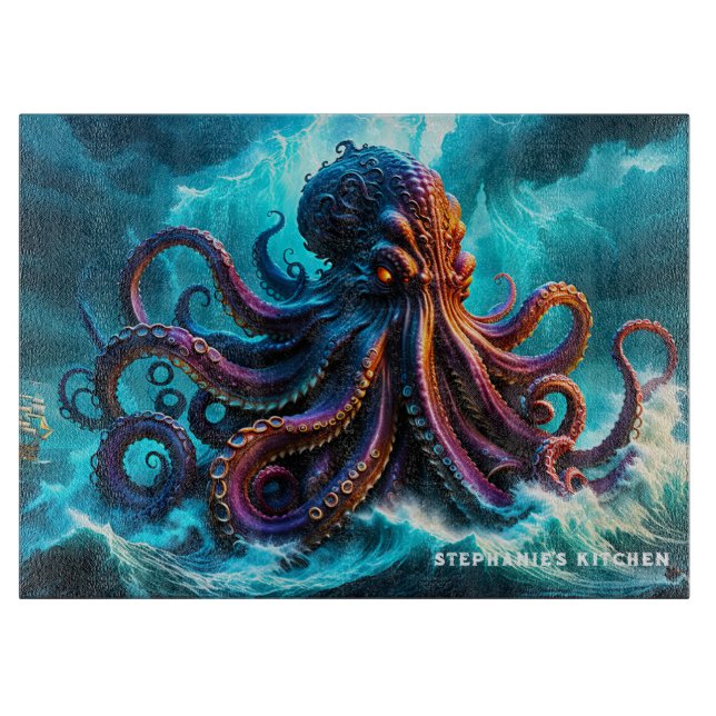 Tabla De Cortar El Kraken (Anverso)