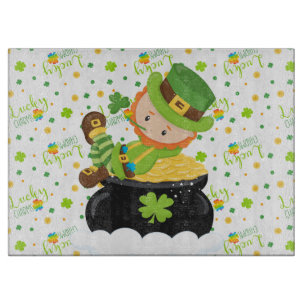 Tabla De Cortar El Leprechaun del arroz del St