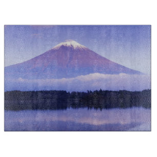 Tabla De Cortar El monte Fuji con la nube lenticular, lago Motosu,