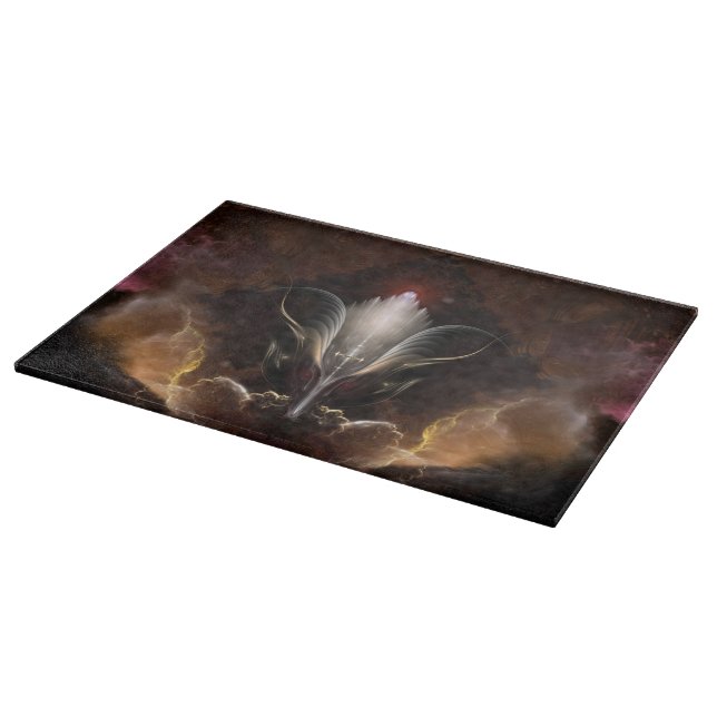 Tabla De Cortar El Renidron Fractal Art Cutting Board (Borde)