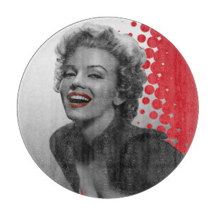 Tabla De Cortar El rojo puntea a Marilyn