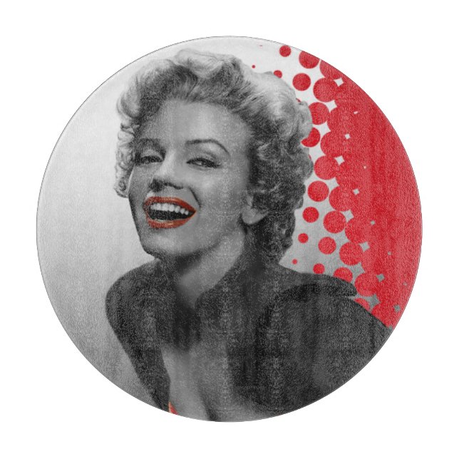 Tabla De Cortar El rojo puntea a Marilyn (Anverso)