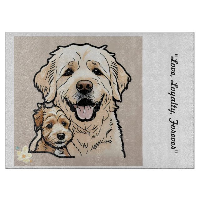 Tabla De Cortar "El salón de Mascotas" (Anverso)