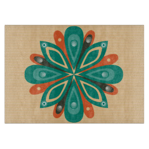 Tabla De Cortar El tablero del corte del vidrio estalló el azul