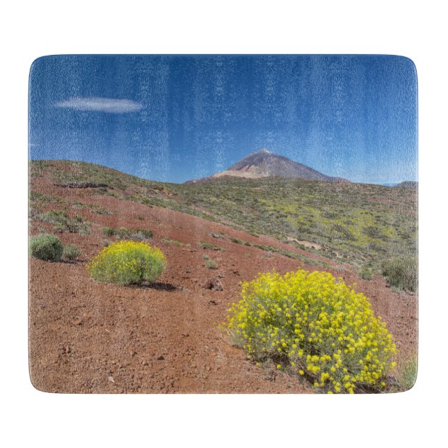 Tabla De Cortar El Teide en primavera (Anverso)