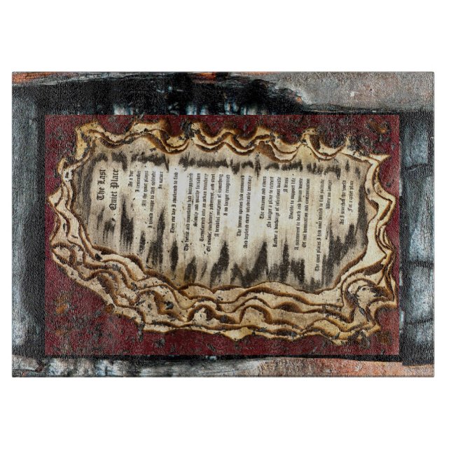 Tabla De Cortar El último lugar tranquilo (Anverso)