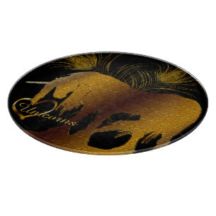 Tabla De Cortar El unicornio dorado
