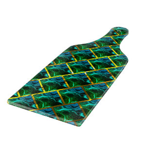 Tabla De Cortar ¿El verde parece esmeralda, bajo ralladura de oro?