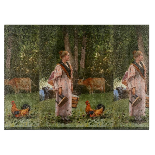 Tabla De Cortar El Viejo Hogar Winslow, La doncella de leche (Anverso)