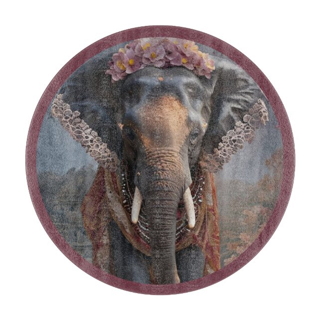 Tabla De Cortar Elefante Botánico (Anverso)