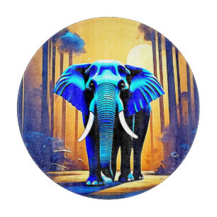 Tabla De Cortar Elefante místico: el viaje por el bosque del atard