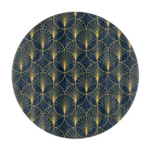 Tabla De Cortar Elegancia Art Deco: Motivos de fans