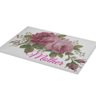 Tabla de cortar elegancia rosa pálido