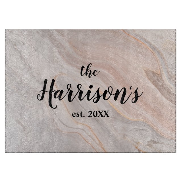 Tabla De Cortar Elegant Marble Weddings Kitchen Custom  (Anverso)