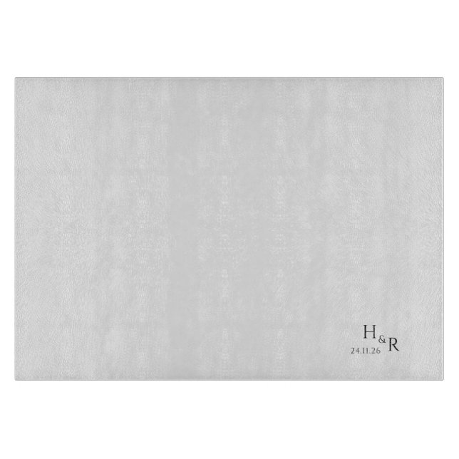 Tabla De Cortar Elegant Monogram Cutting Board (Anverso)