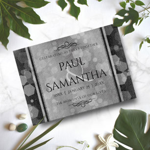 Tabla De Cortar Elegante 10° Aniversario del Boda Tin