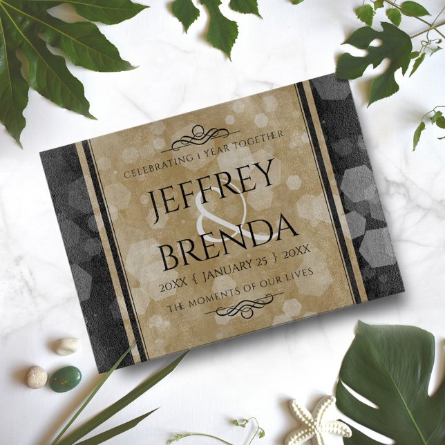 Tabla De Cortar Elegante 1er aniversario de Boda de papel (Subido por el creador)