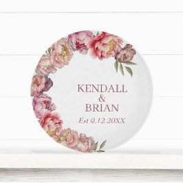 Tabla De Cortar Elegante acuarela Peony Personalizado