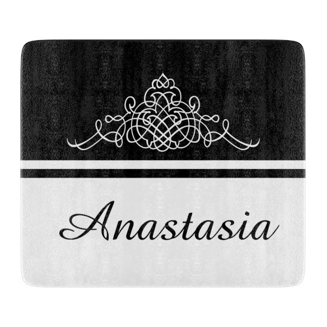 Tabla De Cortar Elegante diseño floral (Anverso)