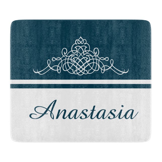 Tabla De Cortar Elegante diseño floral (Anverso)
