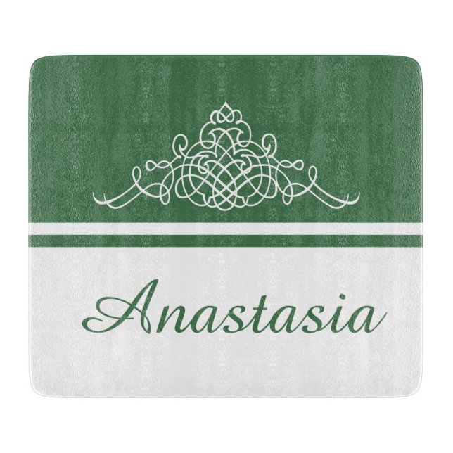 Tabla De Cortar Elegante diseño floral (Anverso)