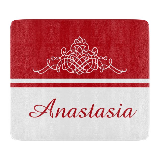Tabla De Cortar Elegante diseño floral (Anverso)