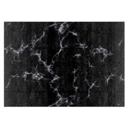 Tabla De Cortar Elegante estilo de mármol4 - Blanco y negro