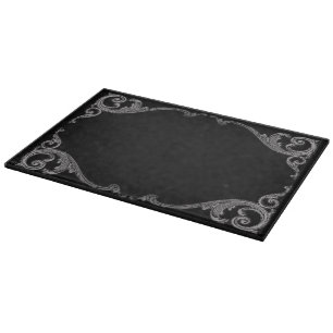 Tabla De Cortar Elegante Gótico Swirl Design Cutting Board