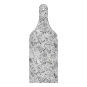 Tabla De Cortar Elegante Gris "Opulent Marble Whirl" Textura De Má