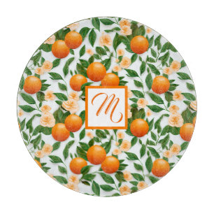 Tabla De Cortar Elegante Naranja de Valencia y Florencia