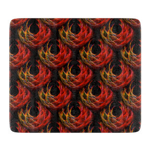 Tabla De Cortar Elegante patrón de arte abstracto boho moderno lin