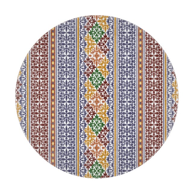 Tabla De Cortar elegante patrón étnico   (Anverso)