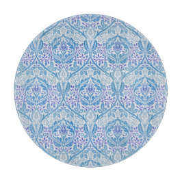 Tabla De Cortar Elegante patrón floral azul