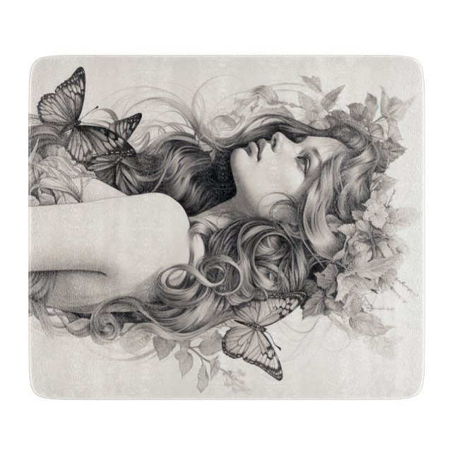 Tabla De Cortar Elegante Personalizado moderno Añadir su propia pl (Anverso)