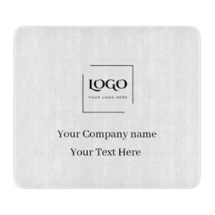 Tabla De Cortar Elegante plantilla de tu logo personalizada